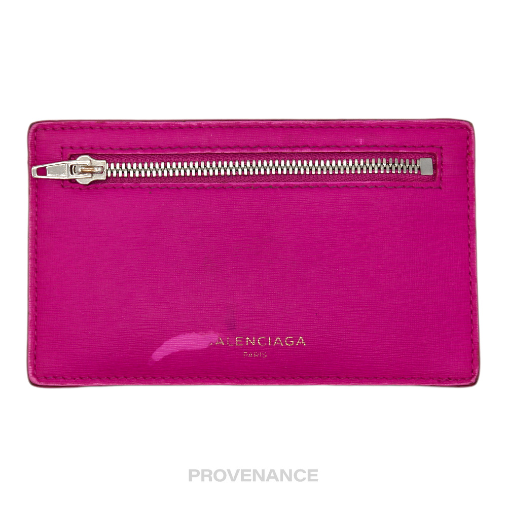 🔴 Balenciaga Zip Card Wallet - Pink - Picture 1 of 6